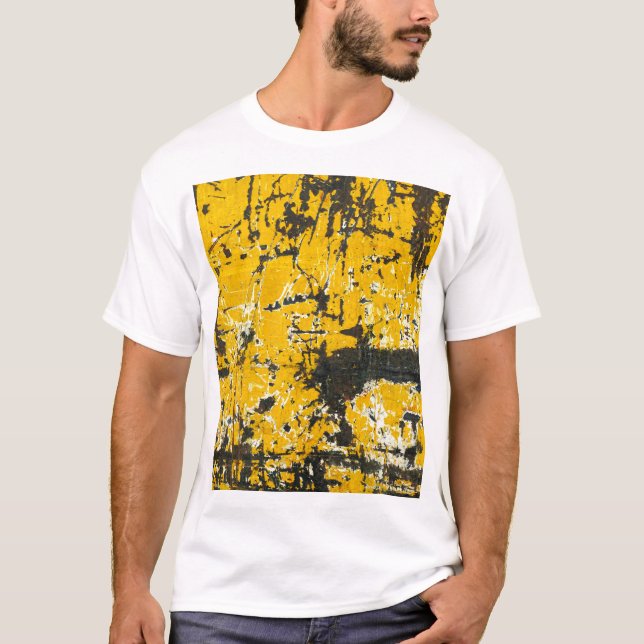 Rustic Old Steel, Textured Background. T Shirt (Framsida)