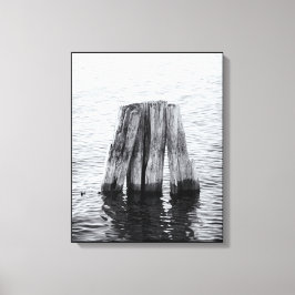 Rustic Old Wood Posts på Pier Canvastryck