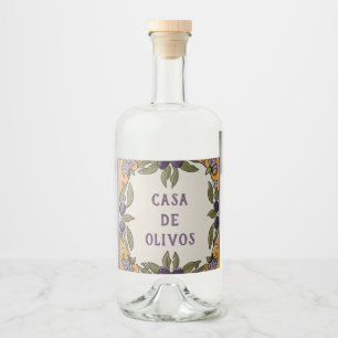 Rustic Olife Anpassningsbar Text Olivolja Spritflaskor Etikett