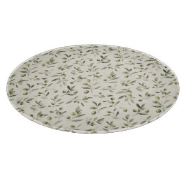 Rustic Olive Gren Mönster vid Medelhavet