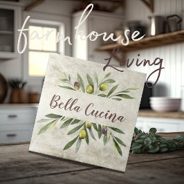 Rustic Olive & Grenar Bella Cucina Brown Kakelplatta