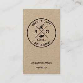 Rustic on Trend Logo | Konsthantverkskafferibolag Visitkort
