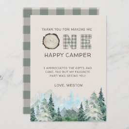 Rustic One Lycklig Camper tackkort Tack Kort