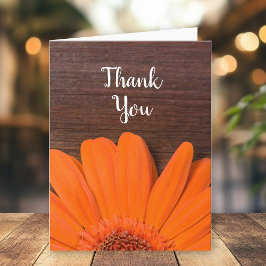 Rustic Orange Daisy och Barn Wood Tack