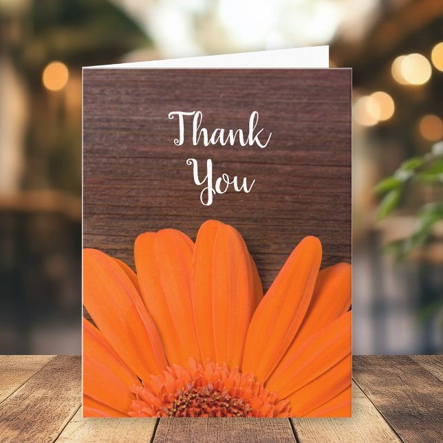 Rustic Orange Daisy och Barn Wood Tack (Skapare uppladdad)
