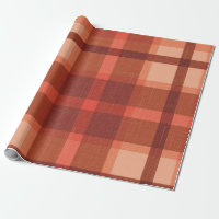 Rustic Orange Höstfall Tartan Wrapping P