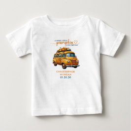 Rustic Orange Lastbil Little Pumpkin Baby Shower T Shirt