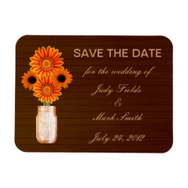 Rustic Orange Mason Burk Spara datum magneter