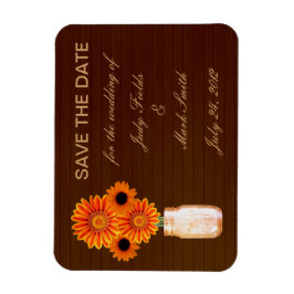 Rustic Orange Mason Burk Spara datum magneter