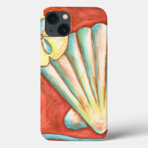 Rustic Orange Seashells