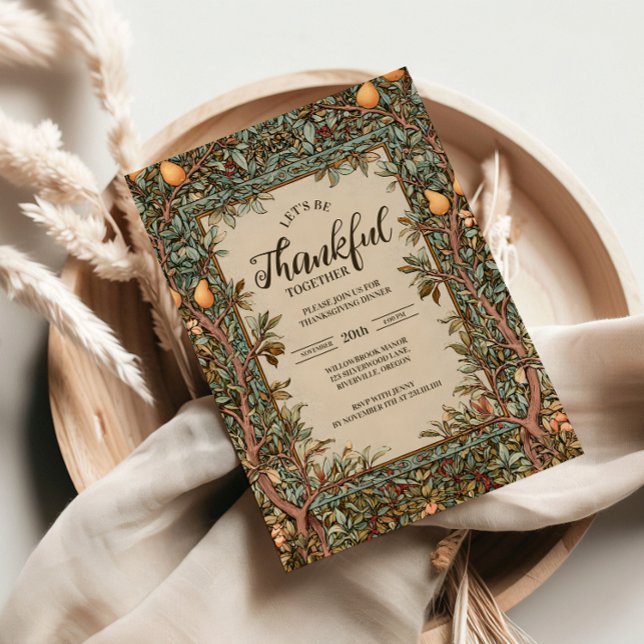 Rustic Orchard Thanksgiving Firande Inbjudningar (Skapare uppladdad)