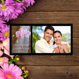 Rustic Orchid Elegance Barn Bröllop spara datum Datumet