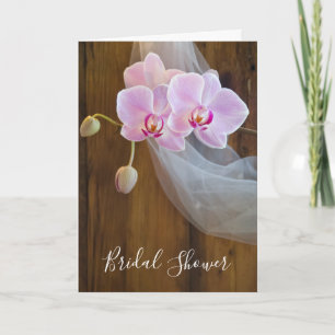 Rustic Orchid Elegance Inbjudningskort för möhippa