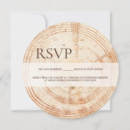 Rustic OSA bröllop runda bröllop webbplats QR-kod Julkort