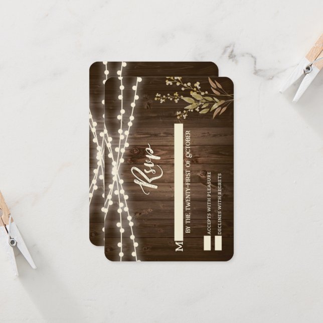 Rustic OSA kort (Fram/Back In Situ)