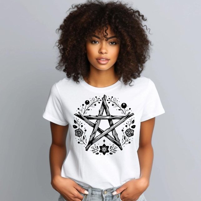 Rustic Pagan Star Pentacle T Shirt (Skapare uppladdad)