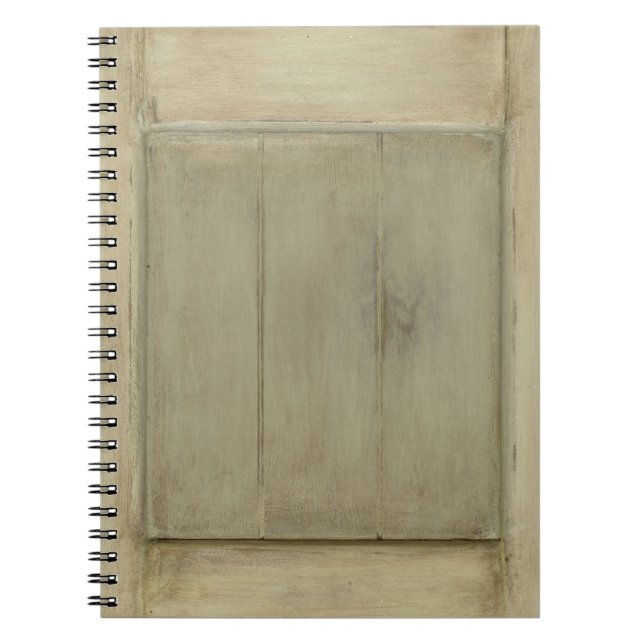Rustic Painting Wood Anteckningsbok Med Spiral (Framsidan)
