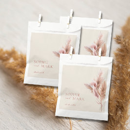 Rustic Pampas Grass Bröllop Tack