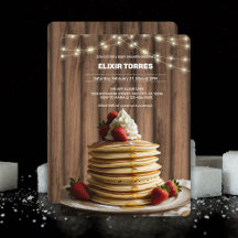 Rustic Pancakes Baby & Brunch Baby Shower