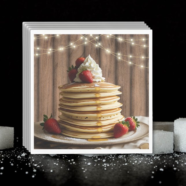 Rustic Pancakes Baby & Brunch Baby Shower Pappersservett (Skapare uppladdad)