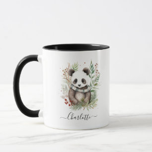 Rustic Panda baby julbotaniker Mugg
