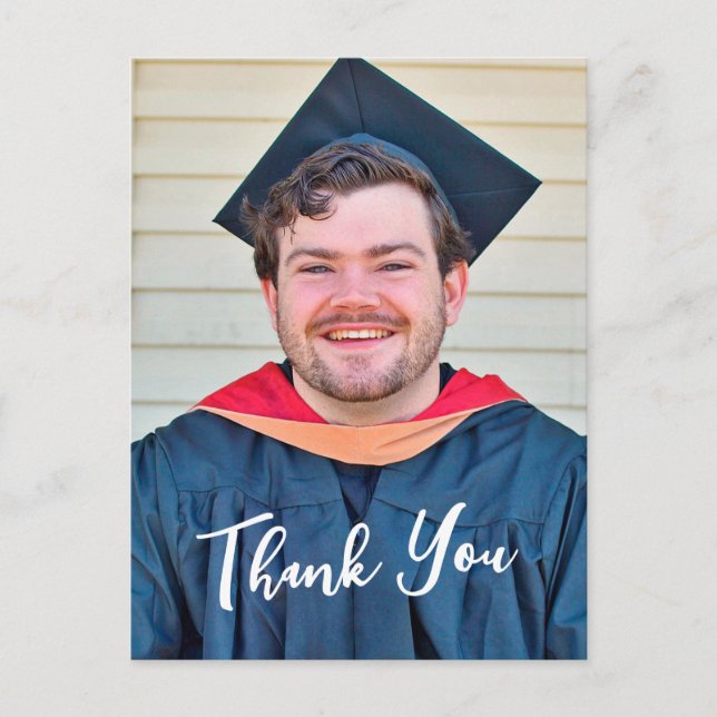 Rustic Panel Design Thank You Postcard Vykort (Framsida)