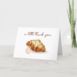 Rustic Paris Bakery Pastry Croissant Baby Shower Tack Kort