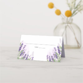 Rustic Pastel-Lila för Lavender Bröllop-monterings Placeringskort