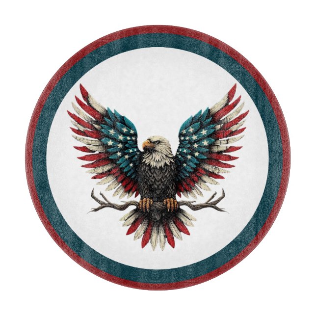 Rustic patriotic American/USA örn (Framsidan)