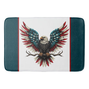 Rustic patriotic American/USA örn Badrumsmatta