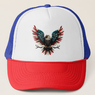 Rustic patriotic American/USA örn Keps