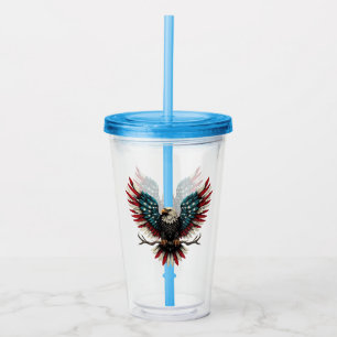 Rustic patriotic American/USA örn Take Away Mugg