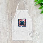 Rustic Patriotic Americana Quilt Mönster USA Art Förkläde<br><div class="desc">Visa din patriotiska själ i köket med vår amerikanska Flagga Quilt Apron! Den här plattan har en fantastisk bild av ett mönster med den amerikanska flagga ikoniska stars och stripes. Perfekt för grillning, gräddning eller valfritt kulinariskt äventyr kombinerar funktionell design med ett berört nationellt pride. Den här plattan är både...</div>