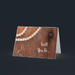 Rustic Pearls Barn Wood blir min bridesmaid Inbjudan<br><div class="desc">Inbjudan dina vänner eller din familj att vara en bröllop-assistent i brudens sida i ditt kommande giftermål med charming och elegant Rustic Pearls och Barn Wood kommer du att bli mitt Bridesmaid-kort. Du kan också ändra insidan och skapa en anpassningsbar om du blir mitt Maid of honor-kort eller om du...</div>