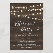 Rustic Pension Party-inbjudan