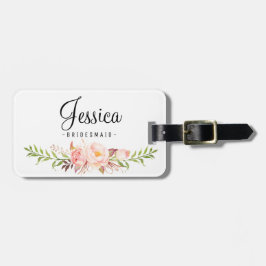 Rustic Peony Blommigt Team bride Bagagebricka