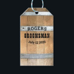 Rustic Personlig Bachelor Party Presentetikett<br><div class="desc">Rustik whiskytunerdesign med fet western typografi. Anpassa den här designen med din egen text. Anpassa designen ytterligare genom att markera länken "anpassa ytterligare".</div>