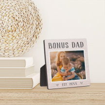 Rustic Personlig Bonus Pappa Stepfather Photo
