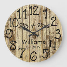 Rustic Personlig Brown Wood Anpassningsbar