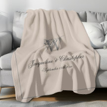 Rustic Personlig Newlyged Keepsaki Monogram
