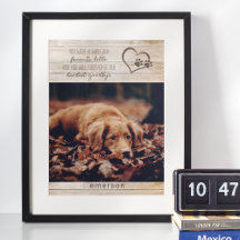 Rustic Pet Hund Memorial Photo