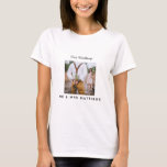 Rustic Photo Collage Monogram NEWLYWEDS BRÖLLOP T Shirt<br><div class="desc">Lägg till dina foton i den här moderna,  runda monogrammofonens temade fotogåva,  perfekt för nygifta på bröllopsdagen som en bröllop-gåva.</div>