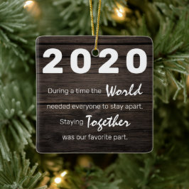 Rustic Photo Covid Rememberance Julgran Julgransprydnad Keramik