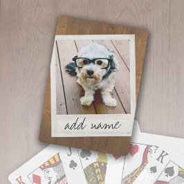Rustic Photo Ram med Square Instagram och Wood Spel Kort