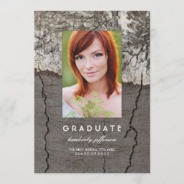 Rustic Photo Studentfest och annonsering Inbjudningar