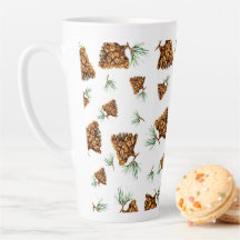 Rustic Pine Cone Forest Mug – Nature-Inspired Desi