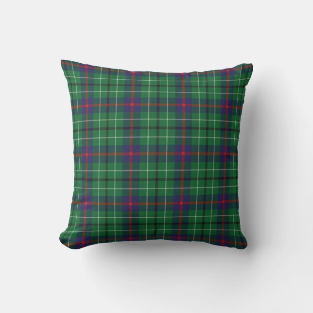 Rustic Play Elegant Duncan Grönt Tartan Kudde (Framsida)