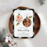 Rustic Play Family jul 2 Pet Photos Tartan Magnet<br><div class="desc">Vår förtjusande Anpassningsbar Play jul Greetings Magnet med dina favoritfoton är ett trevligt sätt att sprida helgdag och lämna ett varaktigt intryck på dina vänner och din familj. Detta vackert designade kort är märkt med rustik tartanbakgrund och baksidan, vilket framkallar fektighetens och charmens tecken. Anpassa den med dina favoritfoton och...</div>