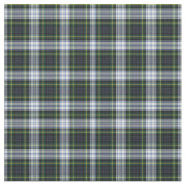 Rustic Play Gordon White Grönt Check Tartan Tyg