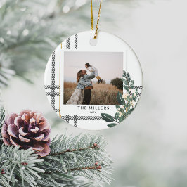 Rustic Play Greenery Helgdag Photo Julgransprydnad Keramik